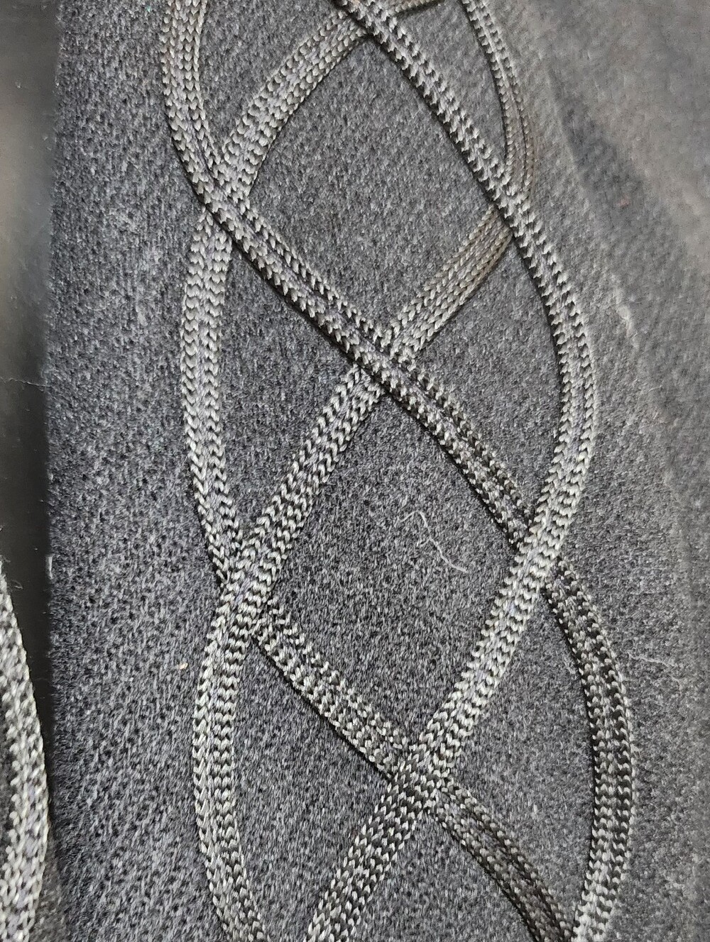 Vintage 80s ALORNA 100% Wool Cape Coat Braided Trim Avant Garde M/L - Picture 5 of 13